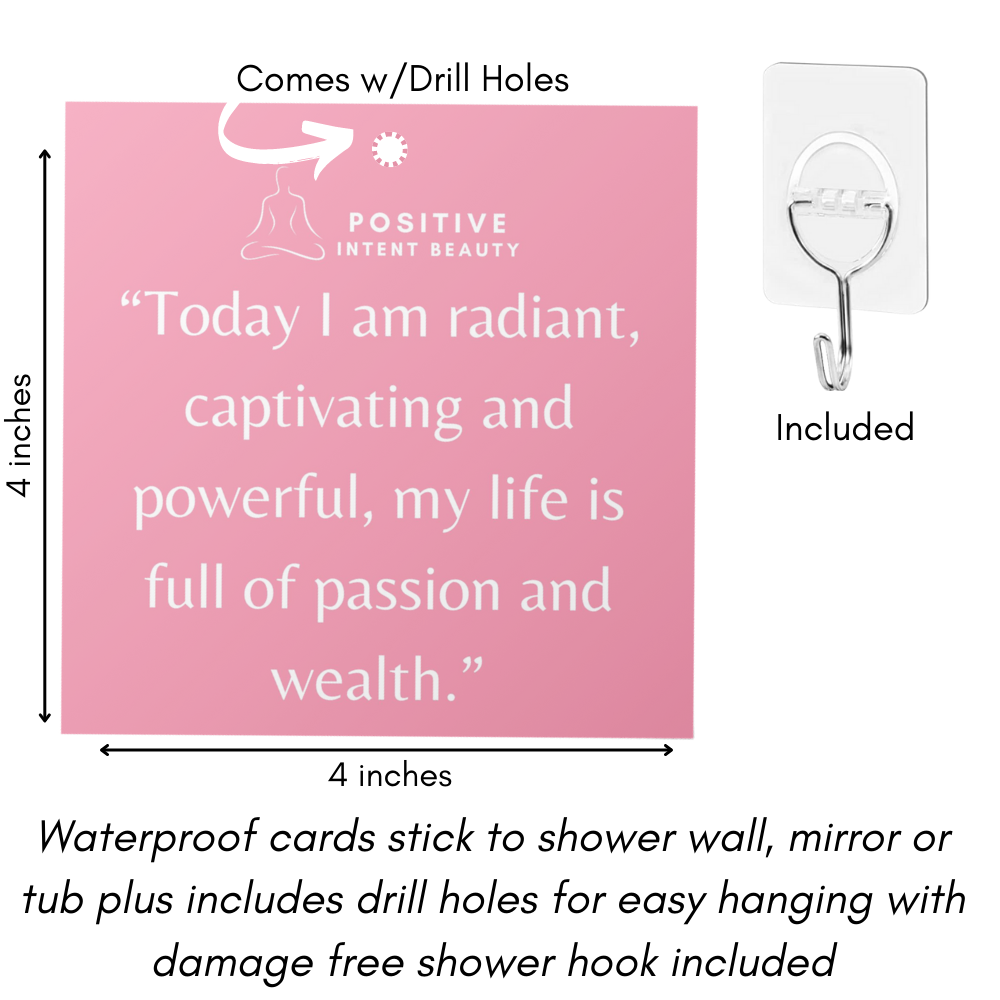 Shower Self-Care Affirmation Cards, Original Edition